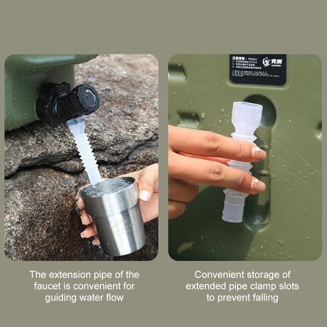 Camping Water Container Drink Dispenser Large Capacity Car Water Carrier Tank with Faucet Portable Water Bucket for Outdoor