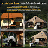 Canvas Tent with Stove Jack Bell Tent for Camping Luxury Glamping Yurt Tent 16.4Ft Dia