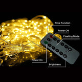 Led Window Curtain Lights,9.8X9.8Ft 300LED, Remote Control,Usb Powered 8 Modes, for Bedroom, Outdoor,Garden