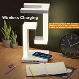 Novelty Floating Lamp with 10 W Detachable Wireless Charger Decorative Light for Bedroom/Office