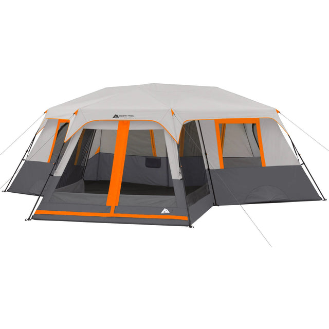 20' X 18' 12-Person 3-Room Instant Cabin Tent with Screen Room, 56.5 Lbs