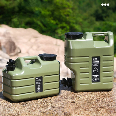 Camping Water Container Drink Dispenser Large Capacity Car Water Carrier Tank with Faucet Portable Water Bucket for Outdoor