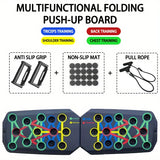 Portable Multifunctional Push-Up Board Set for Comprehensive Chest, Abdomen, Arms, and Back Training