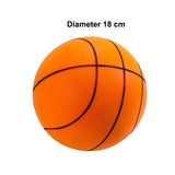 Silent Basketball Quiet No Noise High Density Soft PU Foam Squeezable Ball Indoor Mute Bouncing Basketball Children Sports Toys