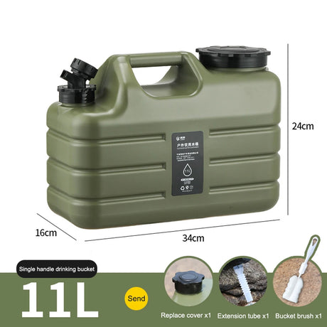 Camping Water Container Drink Dispenser Large Capacity Car Water Carrier Tank with Faucet Portable Water Bucket for Outdoor