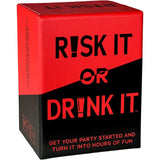 Risk It or Drink It Fun Party Game for College Card Game Drinking Game Pregame Night Hilarious Dares Challenges Questions Adult