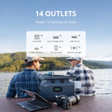 INFINITY 1500 Portable Power Station with 200W Solar Panel, 1512Wh Capacity Solar Generator, 2000W AC Output for Outdoor Camping, Home Backup, Emergency