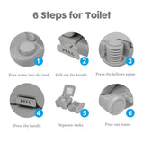 Portable Toilet RV Camping Travel Toilet Porta Potty for Indoor Outdoor