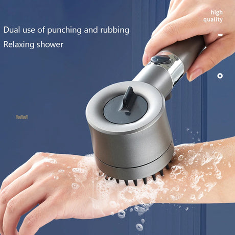 High Pressure Showerhead 4 Modes Water Saving Pressurized Shower Head Massage and Skin Beauty Multifunctional Shower Head