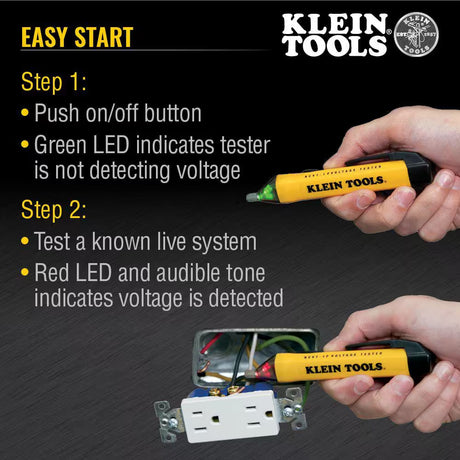 Digital Non-Contact Voltage and GFCI Receptacle Test Kit