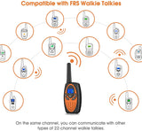 Two Way Radios for Adults, Walkie Talkie Long Range with Belt Clip/Hands Free Walki Talki with Noise Cancelling for Women Kids Camping Hiking Cruise Ship (Orange 2 in 1)