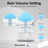 Jetclutch Cloud Rain Humidifier with 7 Colour Lights Timer Portable Raindrop Cloud Humidifier Reusable Aroma Diffuser Humidifier