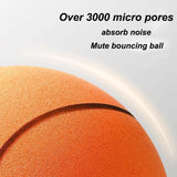 Silent Basketball Quiet No Noise High Density Soft PU Foam Squeezable Ball Indoor Mute Bouncing Basketball Children Sports Toys